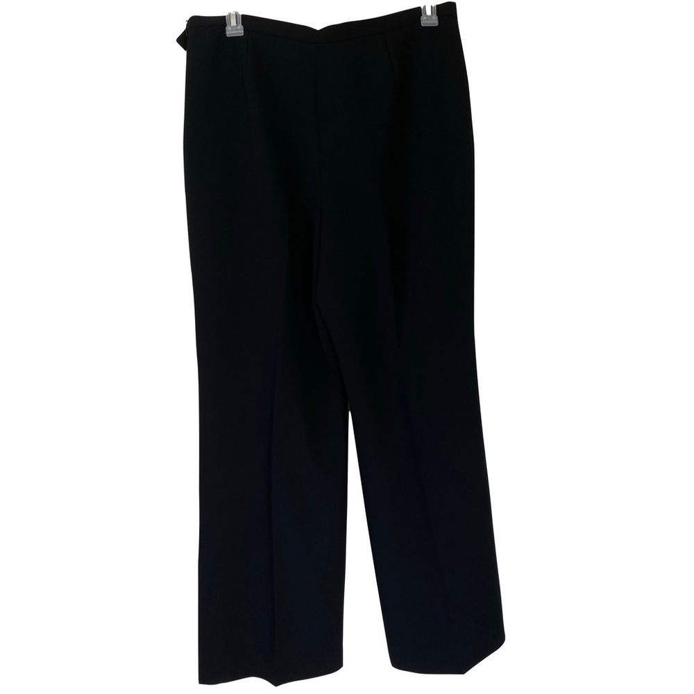 Le Suit Separate Dress Slacks Black Polyester Fully Lined Size 16 - Picture 3 of 12